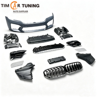 Pare-chocs avant style M5 G30 LCI avec kit de pare-chocs arrière pour BMW Série 5 G30 G38 2021-2023, kit carrosserie style M5