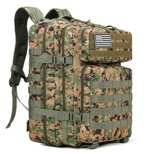 Sacs à dos tactiques 45L pour hommes Trekking Daypack Bug Out Bag Lager MOLLE 3 Day Assault Pack Camping Randonnée - Product Image 1