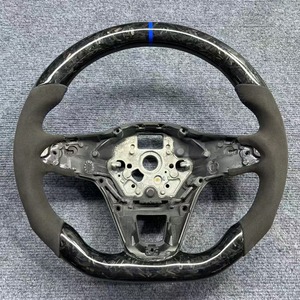 Volante de Fibra de Carbono Real YTcarbon, Ajuste Universal para Sedán, Coupé, Hatchback, VW Magotan, Tiguan, <span class=keywords><strong>Polo</strong></span>, Golf 7, Passat - Product Image 2