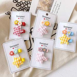 Accesorios para el Cabello de Niñas Coreanos, en Oferta, con Diseño de Estrellas y Flores, Pinzas para el Cabello, Pasadores Laterales para Bebés - Product Image 2