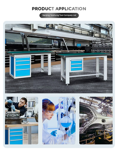 <span class=keywords><strong>Table</strong></span> <span class=keywords><strong>d</strong></span>'établi personnalisée <span class=keywords><strong>en</strong></span> acier robuste et moderne avec panneaux de <span class=keywords><strong>bois</strong></span> pour garages, laboratoires, industries, écoles, hôtels, ateliers - Product Image 6