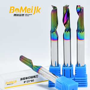 DLC Coated Single Flute CNC Cutter OEM Customizable <strong>End</strong> <strong>Mill</strong> for Aluminum and Tungsten <strong>Carbide</strong> Alloy - Product Image 1