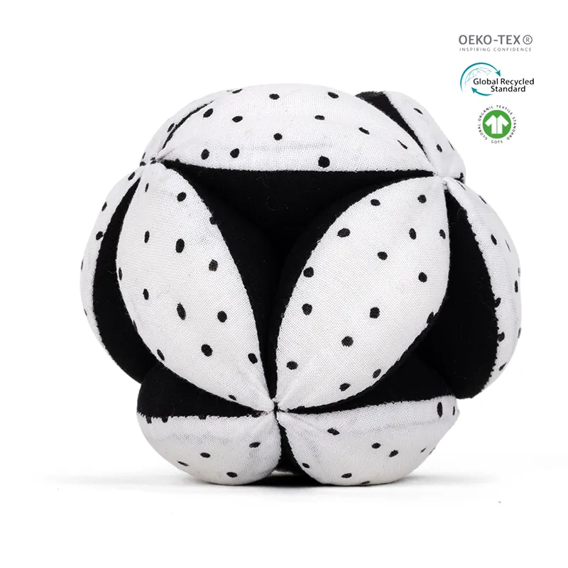 Black White Red Vision Training Rattle Baby Gift infant game stuffed Toys Plush Discovery Baby Montessori Ball
