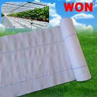 WON Tapis blanc contre les mauvaises herbes pour la plantation de serres Tapis blanc réfléchissant contre les mauvaises herbes