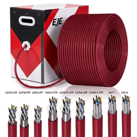 Câbles Ethernet FTP Cat5e Cat6a Cat7 Cat8 blindés extérieurs de 305 m (1000 pi) en gros, gaine PVC/PE, cuivre UTP Cat6 pour réseaux LAN