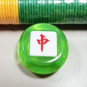 Dés de direction du vent pour Mahjong, ronds, vert, jaune, rose, orange, pour jeux de société, cartes et divertissement - Product Image 1