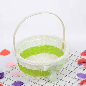 DAMAI White <b>Easter</b> Basket with Handles for <b>Easter</b> Picnics <b>Gifts</b> Toys Home Decor Wholesale <b>Easter</b> Basket Empty - Product Image 2