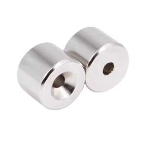 Imanes de agujero avellanado de tierras raras de neodimio de anillo redondo potente N52 personalizados uso Industrial con servicio de procesamiento de corte - Product Image 3