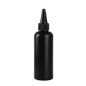 Bouteille noire à bec pointu de 100 ml en matériau HDPE, bouteille de distribution de liquide opaque pour usage en laboratoire - Product Image 2