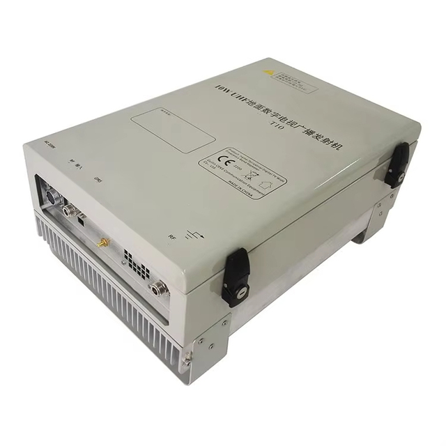 TL MEDIA 10Watts Outdoor Waterproof UHF Digital TV Transmitter with for and CE Certified Aluminum