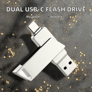 فلاش درايف <span class=keywords><strong>USB</strong></span> 3.0 عالي السرعة من النوع C إلى <span class=keywords><strong>USB</strong></span>-A/OTG 2 في 1 قابل للدوران بسعات 256 جيجابايت و512 جيجابايت و1 تيرابايت و2 تيرابايت - Product Image 2