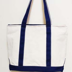 Bolsa de Mano de Lona Estética en Negro, Beige, Blanco y Azul Marino, con Bolsillos Interiores y Exteriores, para Mujer - Product Image 3