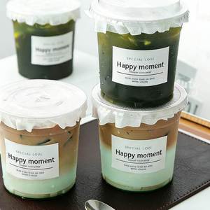 แก้วพลาสติกแบบใช้แล้วทิ้ง ขนาด 98 มม. ทรงตรง แก้วพลาสติก PET ใส สำหรับชานมไข่มุก พร้อมฝาปิด - Product Image 3