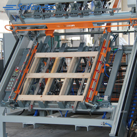 Machine à clouer les palettes en bois semi-automatique Saifan Sf9025 pour 2 à 4 charpentes, contrôle PLC, puissance 3kW, 0,6m/min, air compris 4m