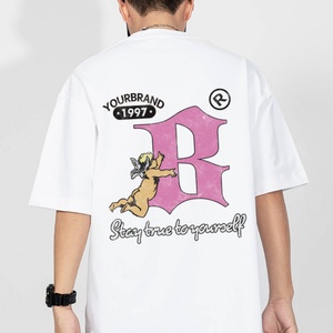 Ropa Urbana Personalizada de Moda Hip-Hop, Camiseta de Alta Calidad para Hombre, 100% Algodón, Transpirable, Anti-Pilling, Estampado de Verano, Letra Tridimensional - Product Image 5