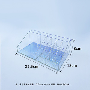 Acrylic Storage <b>Box</b> Cosmetic Organizer Transparent Desktop Compartment 4 In 1 Makeup <b>Display</b> Case - Product Image 3