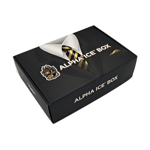 صناديق فاخرة مخصصة سوداء اللون لتغليف بدلات الرجال، علب هدايا ورقية للملابس الرجالية وربطات العنق، صناديق بريدية ورقية للملابس الداخلية، عبوات بريدية - Product Image 2