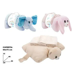 Almohada de peluche Sweet Nanna con manta de 90x75 cm para bebés y niños - Product Image 3