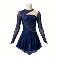 Robe de danse latine de performance, robe de patinage artistique sur mesure pour femmes, compétition