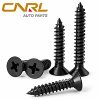 M2-M6 Black Zinc Flat Head Phillips Self Tapping Wood Screws High Strength Stainless Steel Countersunk Fasteners for Furniture