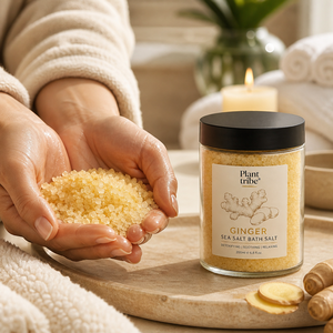 Sal de Baño de Jengibre y Sal Marina, Exfoliante Natural, Calmante, Hidratante y Relajante, Sal de Baño Herbal - Product Image 4