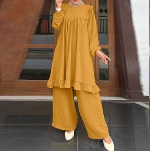 <span class=keywords><strong>Pantalones</strong></span> de traje de moda para el hogar con temperamento de Color sólido para ocio diario de <span class=keywords><strong>estilo</strong></span> árabe musulmán 2025 para <span class=keywords><strong>mujer</strong></span> - Product Image 4