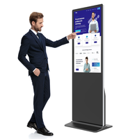 Prix de gros d'usine Smart 43 50 55 65 pouces Kiosque d'information interactif 4K Totem de moniteur d'affichage à écran tactile complet