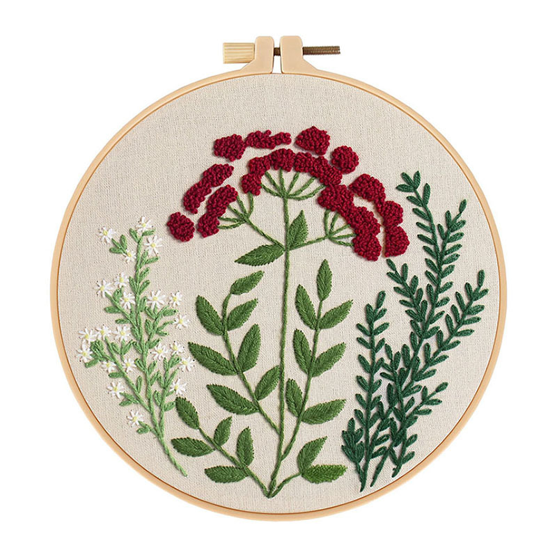 3D Floral Embroidery Kits Handcraft Cotton