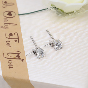 Boucles d'oreilles pendantes en argent S925, accessoire de bricolage avec trois options de couleur, une paire, support de perle creux détachable 1074 - Product Image 4