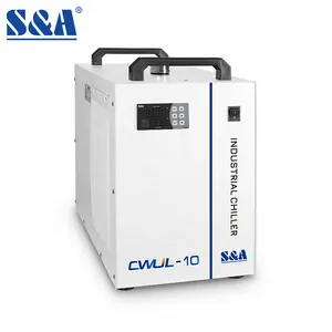 Enfriador de agua refrigerado por aire, monobloque S & A CWUL-10 para máquina de marcado láser UV
