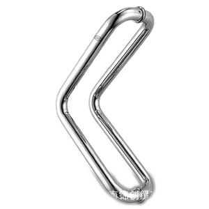 Manija de puerta de acero inoxidable estilo europeo para baño, fácil instalación, ambidiestra - Product Image 1