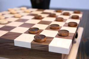 Set di Scacchi e Dama in Legno di Lusso con Cassetto Estraibile per Conservazione - Product Image 6