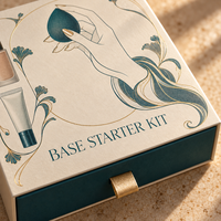 Boîte à tiroir en carton rigide personnalisée, imperméable, imprimée UV, emballage en papier, cosmétiques, soins de la peau, outils de maquillage, coffrets cadeaux