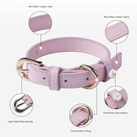 Collier personnalisé et sur mesure, tendance, réglable, doux, confortable, en cuir écologique, tressé à la main, mignon et à la mode pour chiens et chats