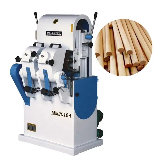 On Sale Atic Round Wood Rod Sticks Sanding Machine Process Curved Round Wooden Bars Dowel Handle Sander Polishing