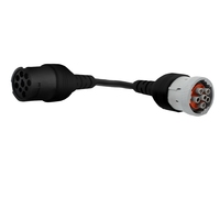 Mejor fábrica personalizado negro hembra a macho Sae 1708 J1708 Cable para lector de código