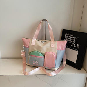 Sac de voyage extensible grande capacité avec séparation humide/sec, sac de sport/yoga tendance coréenne, sac d'hôpital de maternité - Product Image 1