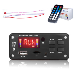 12 فولت FM USB مجلد عرض الرقص MP3 فك المجلس وحدة لوحات المواد البلاستيكية يدعم تنسيق الصوت WAV - Product Image 1