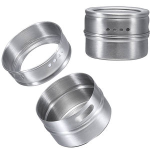 Tarro de especias magnético de aluminio Organizador multiusos con tapa superior transparente anodizada con tamiz o vertedor Organizar contenedores de especias - Product Image 3