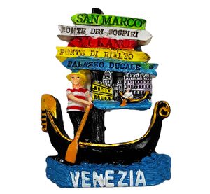 Aimant de réfrigérateur en résine, forme d'animal moderne 3D, souvenir de <span class=keywords><strong>Venise</strong></span>, Italie, décoration de cuisine à domicile, autocollants magnétiques, artisanat - Product Image 1