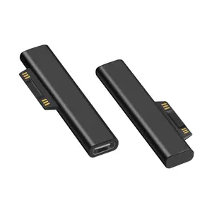 सरफेस प्रो 3 4 5 6 गो कनेक्टर के लिए नया टाइप सी फीमेल पीडी फास्ट चार्जिंग प्लग कनवर्टर, सरफेस बुक के लिए यूएसबी सी फीमेल एडाप्टर के लिए