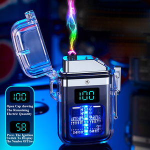 Encendedor para fumar recargable USB tipo C a prueba de viento <span class=keywords><strong>sin</strong></span> butano ARC Plasma impermeable encendedor de cigarrillos personalizado mejor regalo de negocios - Product Image 6