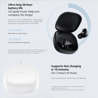 Audífonos Xiaomi Redmi Buds 6 Play con Reducción de Ruido IA, 36 Horas de Duración de la Batería, BT5.4, Control Táctil, IPX4 Impermeable para Auriculares TWS
