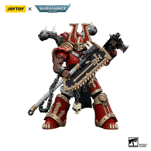 Figura de Acción JOYTOY Warhammer 40K World Eaters Khorne Berserkers con Hachas Chaincleaver, Escala 1/18, Modelo Articulado Coleccionable - Product Image 4
