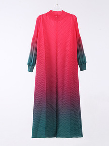 Robes <span class=keywords><strong>de</strong></span> cérémonie plissées Miyake pour femmes, couleur dégradée, haute qualité, grande taille, longue robe pour femme, <span class=keywords><strong>tenue</strong></span> modeste pour femmes <span class=keywords><strong>de</strong></span> grande taille - Product Image 3