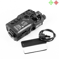 Linterna Táctica de Caza Raid-x con Láser Verde + Láser Infrarrojo, Mira Infrarroja para Montaje de 20 mm