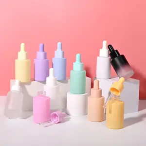 Neuer mattierter Farbspender 30 ml Makronen Ätherisches Öl Glasflasche Essenzflasche