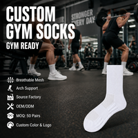 Chaussettes de sport personnalisées avec logo, respirantes, en maille, avec soutien de la voûte plantaire, chaussettes de sport en coton écologiques, séchage rapide