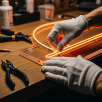 Enseigne néon personnalisée haut de gamme, logo néon certifié UL, enseigne néon LED pour 1 MOQ, panneau de nom de magasin, qualité professionnelle, vente en gros en vrac