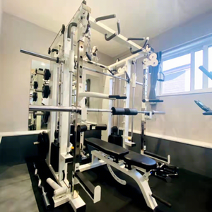Appareil de musculation multifonctionnel avec Smith Machine et <span class=keywords><strong>Low</strong></span> Row, tout-en-un, système de tirage par câble, pour usage domestique et commercial - Product Image 3